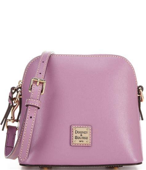 saffiano leather dome crossbody bag